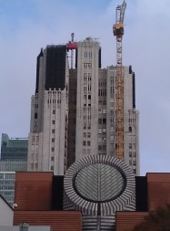 Construction work on the Telephone Building